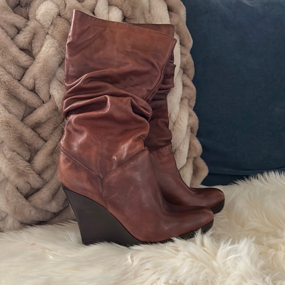 Jessica Simpson Jacky Tobacco Western Leather Boots